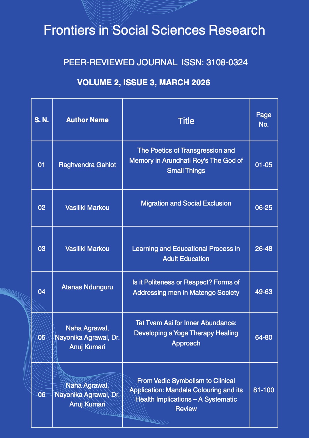 					View Volume 2, Issue 3, March 2026
				